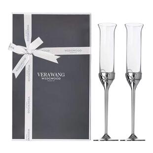 结婚礼物 WEDGWOOD威基伍德爱之结绳香槟杯王薇薇Vera Wang对杯