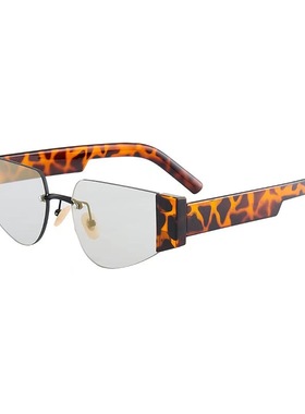 无框马卡龙色中性潮款太阳眼镜