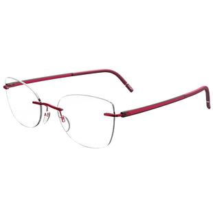 Silhouette诗乐眼镜架商务无框方形眼镜框钛男款近视眼镜5567