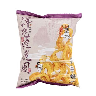 茶颜悦色洋气脆脆圈剁椒风味微辣洋葱圈咔呲休闲茶歇零食6袋