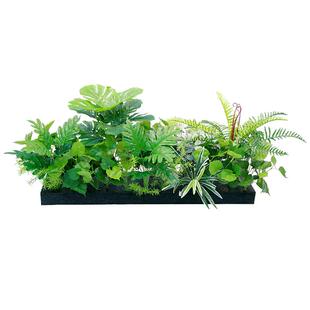 户外仿真绿植仿生植物摆设室外栅栏装饰塑料花花槽花箱假花草盆栽