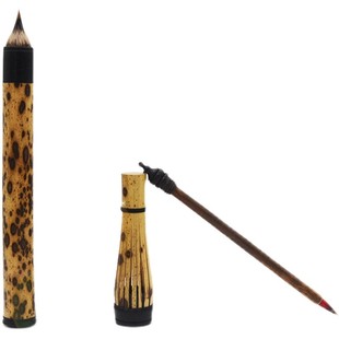 唐王古法鸡距笔雍容华盖唐韵风华缠纸正仓院狼紫毫小楷抄经毛笔