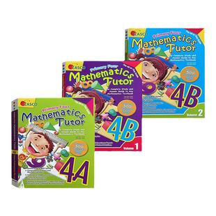 Casco Primary Maths Tutor正版新加坡数学 小学教辅 家庭教师系列 小学四年级3本内容全面系统Mathematics Tutor