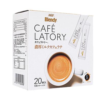 日本AGF三合一牛奶拿铁咖啡盒