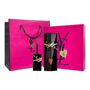 【自营】YSL圣罗兰黑管镜面爱心唇釉610冰乌龙口红试管香水无礼盒