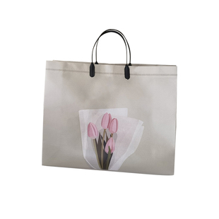 郁金香服装店手提袋手拎装衣服包装礼物礼品高档无纺布定制购物袋