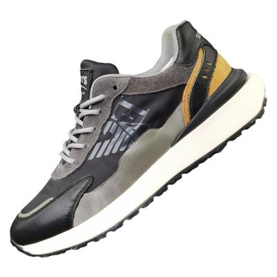 真皮拼接男士休闲鞋断码特价增高厚底透气防滑防臭系带运动老爹鞋