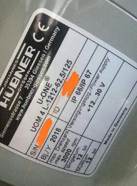 议价HUBNER 霍伯纳U-ONE UOM 4L-1212-62.5/125编码器 IP66/IP67