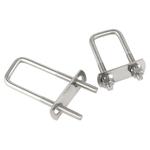 304不锈钢直角U型螺丝钉 方型卡扣 U型螺栓U形方卡管卡扣方管夹管