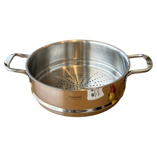 卓德铭18/10不锈钢双耳蒸笼蒸格蒸屉24-26-28-30cm