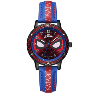 迪士尼儿童手表指针式男童蜘蛛侠卡通联名男孩防水小学生电子表男