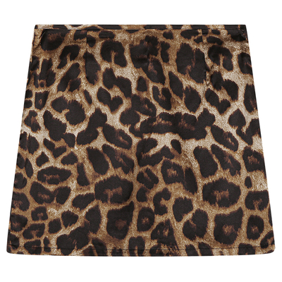 落落狷介豹纹半身裙女A字裙