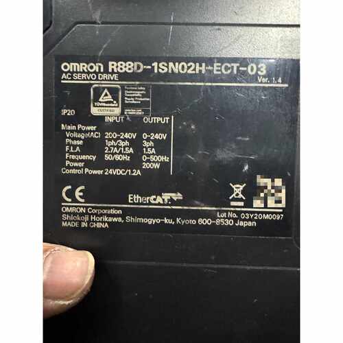 议价伺服驱动器R88D-1SN02H-ECT-03，200适用