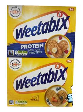 Weetabix英国维多麦小饼全麦麦片牛奶冲饮酸奶即食早餐健身代餐