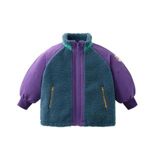 [羊羔毛]齐齐熊宝宝摇粒绒抓绒外套男童春秋冬装儿童加厚保暖上衣