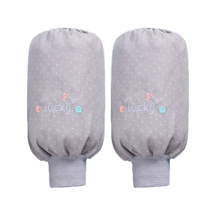 羽绒服专用袖套女防脏护袖可爱卡通刺绣防污袖头秋冬2025新款套袖