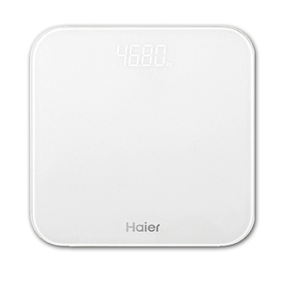 海尔充电款体重秤电子称家用小型精准耐用体脂秤测体脂女生宿舍人体秤高精度称重计