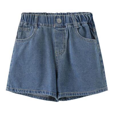 百搭设计感休闲短裤可爱印花牛仔