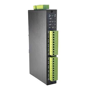 瑞捷物联隔离八口RS485集线器8路1转8口中继器工业级分线器共享器导轨安装金属外壳加强防护