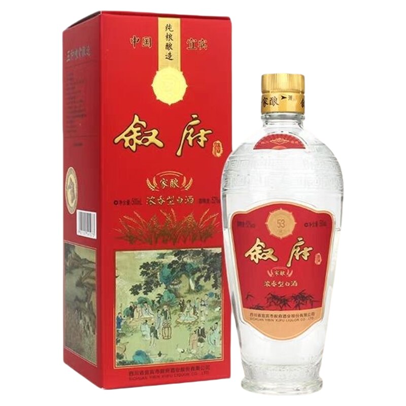 叙府家酿 52度500毫升优级纯粮浓香型 白酒口粮送礼自饮佳品 正品