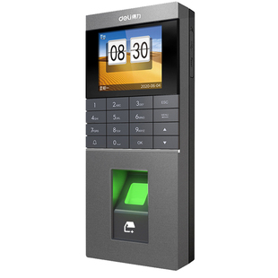 得力人脸指纹门禁考勤一体机指纹打卡机签到机智能云考勤门禁远程开门密码控制网线WIFI连接磁力锁电插锁双向