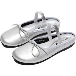 【25SS】littlegood甜美包头拖鞋女2025春季新款蝴蝶结玛丽珍鞋