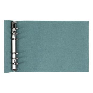 软皮活页夹横向皮面6孔夹子活页本扣环可拆卸高颜值不硌手a4文件夹外壳大学生考研课堂笔记本可定制logo