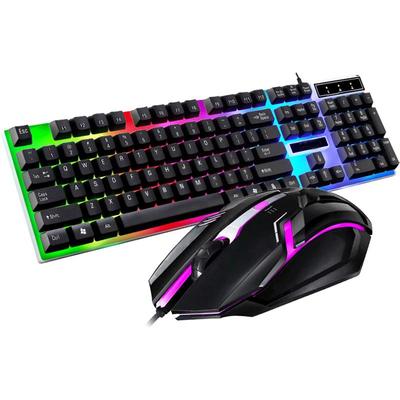 家用键鼠套装机械朋克发光游戏