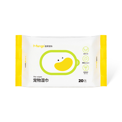 Mango蛮果宠物纯水湿巾