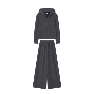 一整套运动套装女修身卫衣卫裤