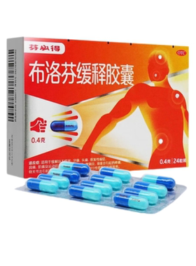 【芬必得】布洛芬缓释胶囊0.4g*24粒/盒