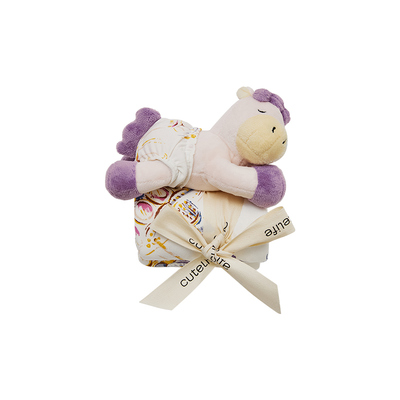 cutelife新生儿安抚巾宝宝玩偶