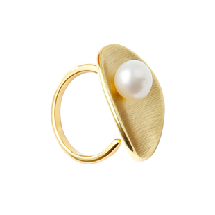 《调色盘》轻奢不规则金色戒指女几何个性夸张时尚小众食指戒配饰