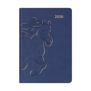 英力佳2026年日程本马年历每日计划本日历A5商务日历会议记录工作日志工作笔记本记事本子批发定制印logo