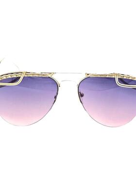 美国代购手作飞行员渐变太阳镜