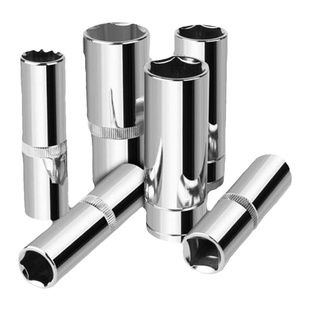 3/8中飞6角加长套筒头套装棘轮扳手外六角套头套管10/14/17/24mm