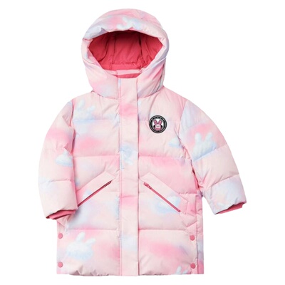 巴拉巴拉女童保暖外套加厚羽绒服