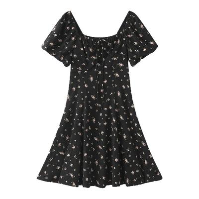 茵曼2025夏季新款巨好看的连衣裙女特别独特漂亮掐腰今年流行爆款