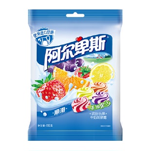 阿尔卑斯缤纷乐果牛奶硬糖150g水果喜糖口味糖果休闲凑单小零食
