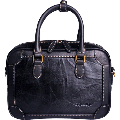 藏皮客头层牛皮女士高级感手提包