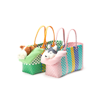 【送礼甄选】LIKA PAWS宠物猫狗用品宠物背包出行包斜口编织包