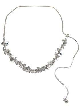 金属蛇骨链女流苏星星项链