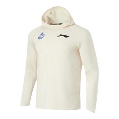 Lining/李宁正品CBA全明星专业篮球系列男子连帽长袖T恤ATLU157