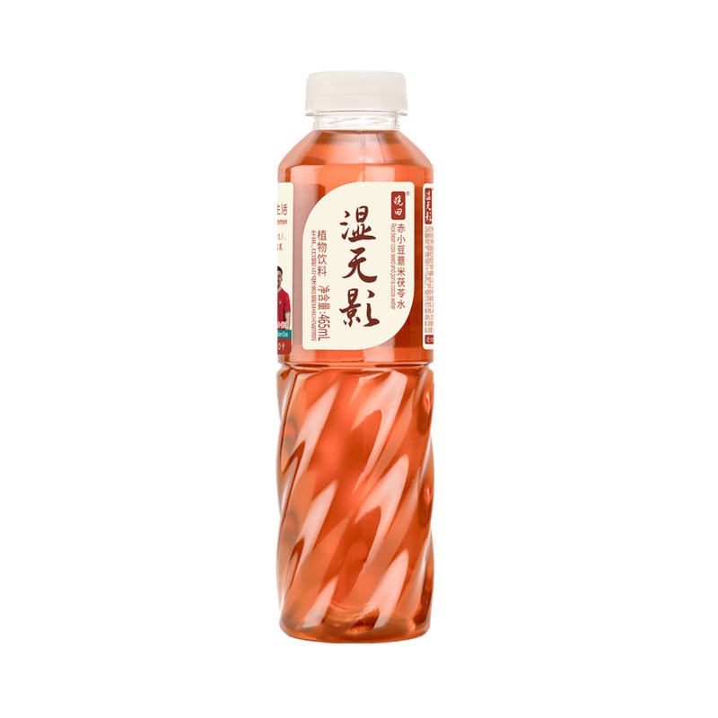 晓田红豆薏米茯苓水 0代糖0防腐剂0卡 无糖植物饮465ml/瓶