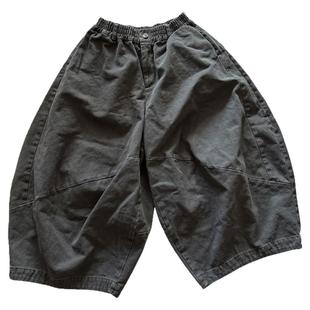 2025独特超好看裤子女款秋宽松bf慵懒风牛仔洋气百搭超火九分裤潮