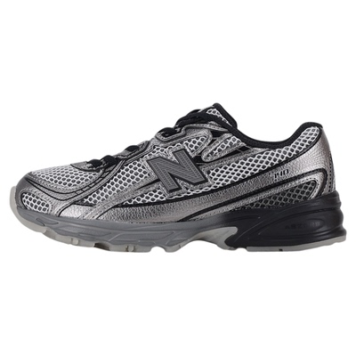 New Balance nb童鞋男女4-7岁中童亮面拼接防滑运动鞋PZ740BSM