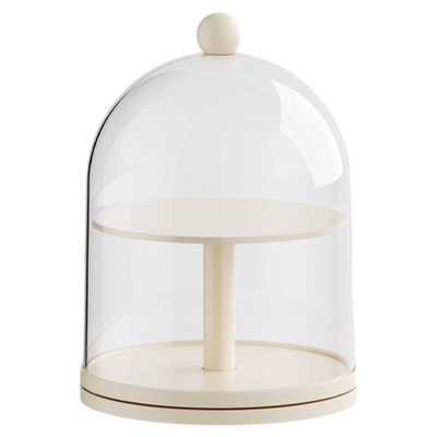 拉布布挂件展示盒旋转透明收纳