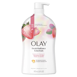 Olay玉兰油烟酰胺沐浴露白草莓加薄荷补水保湿男女秋冬滋润肤全身