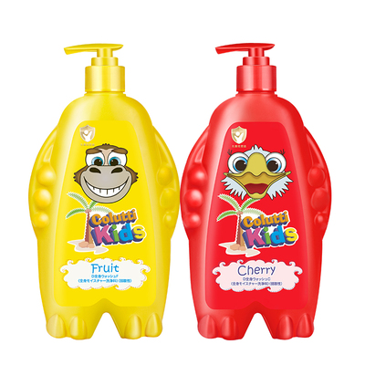 日本进口德露宝儿童沐浴露洗发水二合一婴幼儿洗护洗头洗澡樱桃味