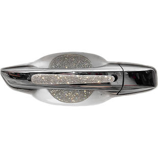 汽车门把手防护贴保护套镶钻门碗防刮拉手镶钻车身改装装饰贴网红